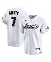 Nike Men's Craig Biggio White Houston Astros Throwback Cooperstown Collection Limited Jersey