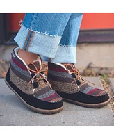 Minnetonka Women's Torrey Lace-up Slipper Booties