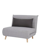 Gold Sparrow 40" Polyester Mia Convertible Chair Bed, Created for Macy's