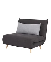 Gold Sparrow 40" Polyester Mia Convertible Chair Bed, Created for Macy's