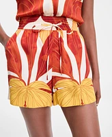 I.n.c. International Concepts Women's Printed Drawstring Shorts, Exclusively at Macy's