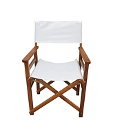 Folding Chair Wooden Director Chair Canvas Folding Chair Folding Chair 2 Pieces/Set