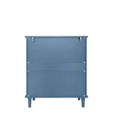 2 Door 2 Drawer Cabinet, American Furniture, Suitable for Bedroom, Living Room, Study