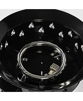 Mini Fire Pit Outdoor Portable Fire Pit Steel Camping Fire Pit with Lava Rocks