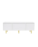 Modern warm white Tv cabinet, for Living Room Bedroom