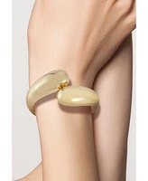 Rachel Zoe Gold Plated Bold Bypass Cuff Bracelet