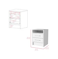 Nightstand Cartiz, Two Drawers, Finish