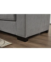Luxury Corduroy Sectional Sofa with Convertible Chaise