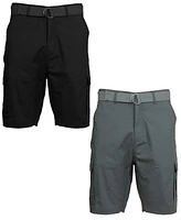 Galaxy By Harvic Men's -Pack Stretch Ripstop Cargo Shorts