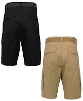 Galaxy By Harvic Men's -Pack Stretch Ripstop Cargo Shorts