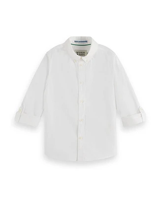 Scotch & Soda Little and Big Boys Occasional Dobby Long Sleeved Shirt