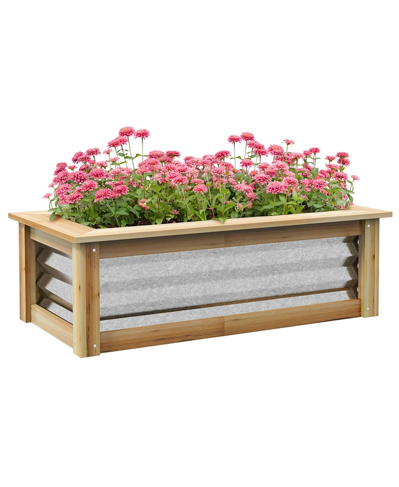Reinforced Self-Draining Garden Bed for Lush Plant Growth