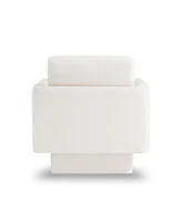 360 Modern Swivel Accent Chair, Cozy Teddy Sherpa Round Armchair, Comfy Barrel Chair