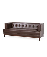 Mid-Century Modern 3-Seater Sofa With Tufted Upholstery