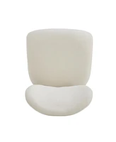 Upholstered Dining Chairs With Metal Legs (Set of 2),Beige