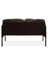 Modern 2-Seater Sofa, Comfy Loveseat for Small Spaces