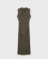 Mango Women's Draped Modal Dress