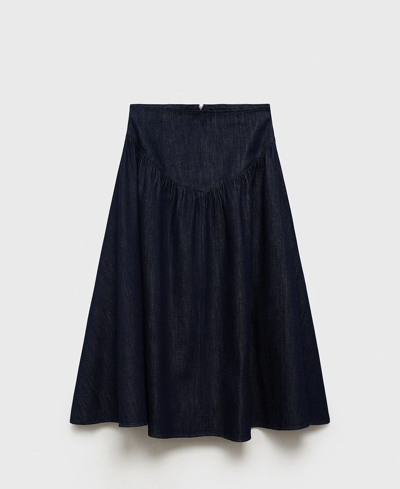 Mango Women's Flared Denim Skirts