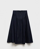 Mango Women's Flared Denim Skirts
