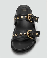 Mango Women's Buckle Strap Sandals