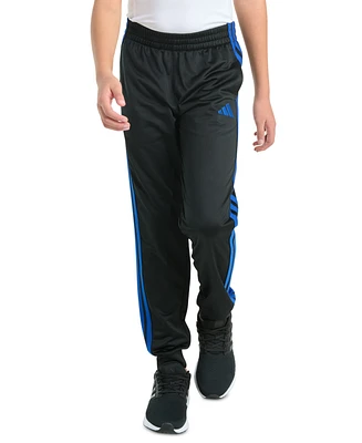 adidas Big Boys Elastic-Waistband 3-Stipe Tricot Jogger Pants