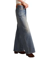 Lucky Brand Juniors' Cotton Super Low Rise Ultra Wide Jeans