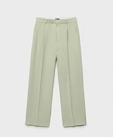 Mango Women's Straight-Fit Suit Pants