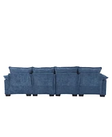 Modern Large chenille Fabric U-Shape Sectional Sofa