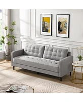 Comfy Modern Upholstered 3-Seater Sofa (74")