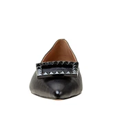Nolene | Resin Buckle Pointy Toe Flats