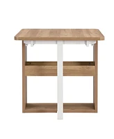 Compact Extendable Dining Set with 4 Chairs