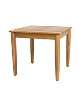 Rustic Acacia Wood Outdoor Side Table
