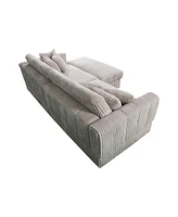 Oversized Cloud Sectional Sofa: 105" Modern Boucle Sleeper