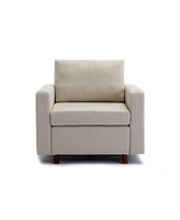 4 Seat Module Sectional Sofa Couch for living room,Seat Cushion and Back Cushion Non-Removable and Non-Washable,Cream