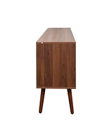 Tv Stand Use in Living Room Furniture with 1 storage and 3 shelves Cabinet