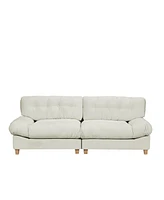 90.5" Modern Velvet Sofa for Living Rooms & More
