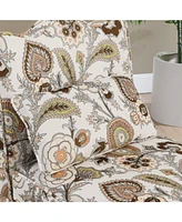 Soft Flannel Dining Chair with Pillow, Perfect for Living Room and Dining - Brown