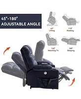 Dual Motor Infinite Position Power Lift Recliner with Massage and Heat (350 lbs)