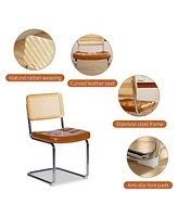Modern Breuer Dining Chairs (Brown, Set of 2)