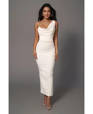 Jluxlabel Women's Krishna One Shoulder Maxi Dress