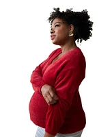 Ingrid + Isabel Maternity Ingrid + Isabel Fluffy V-Neck Sweater
