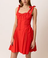 Line & Dot Women's Anessa Pleated-Waist Mini Dress