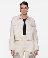 Avec Les Filles Women's Heart Inset Trucker Jacket