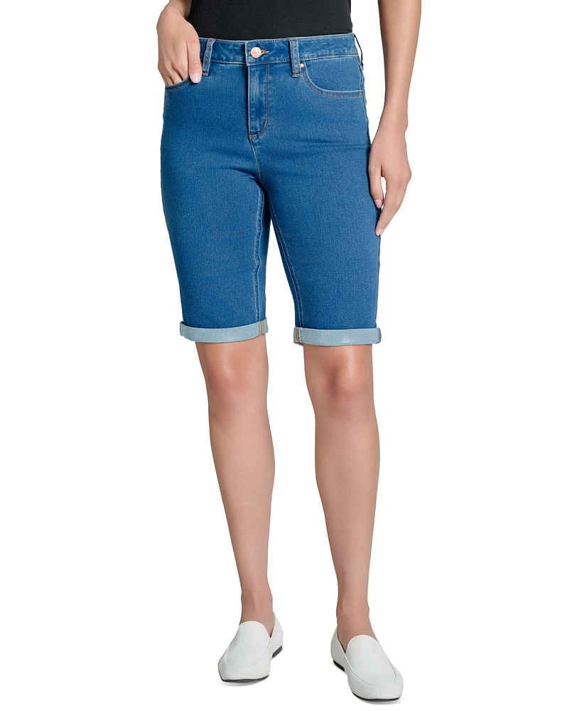 Jones New York Petite Lexington Bermuda Jean Shorts