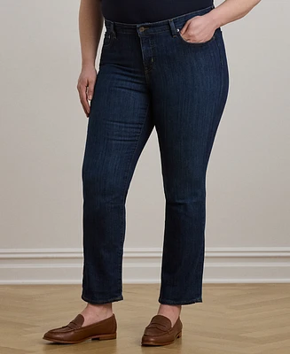 Lauren Ralph Plus-Size Mid-Rise Straight Jean