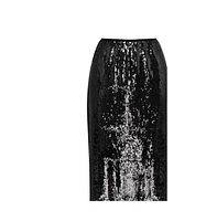 Milla Women's Dramatic fitted sequined maxi skirt