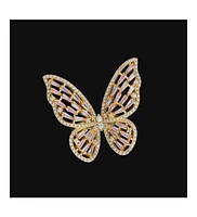 Anna Zuckerman Mariposa Modern Sculpture Ring in Yellow Gold