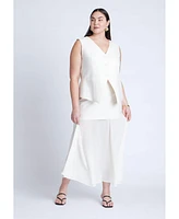 Eloquii Plus Mixed Media Skirt