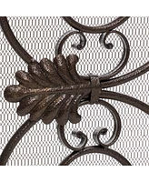 Darcie Victorian-Style Ornate Design Gold Fireplace Screen