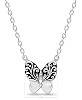 Devata Butterfly Filigree Chain Necklace, 16 in adj to 18 in